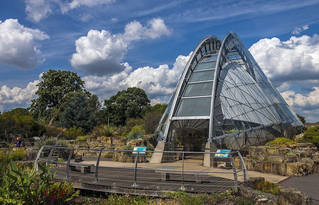 Gewächshaus in einem botanischen Garten
