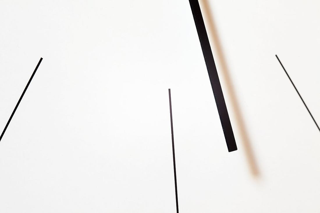 Wanduhr in Nahaufnahme
